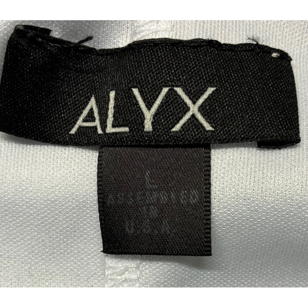 Alyx Womens White Sleeveless Bubble Hem Blouse with Removable Necklace Large - Picture 6 of 6